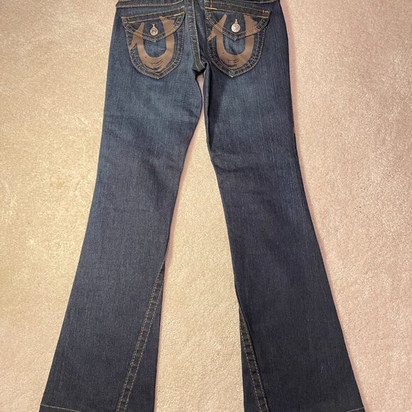 True Religion Blue Boot Cut Jeans - Picture 6 of 8